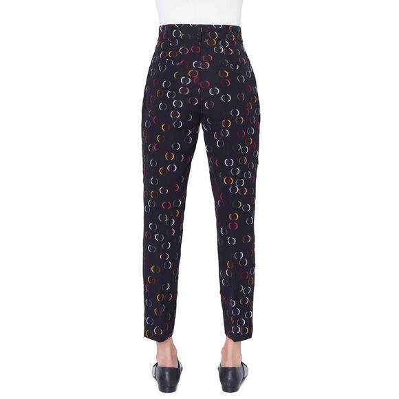 Akris Punto Ferry Circle Jacquard Pants Size 10 - Picture 2 of 7